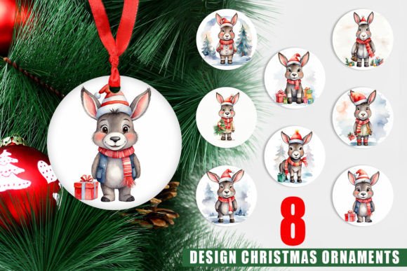 Charming Ornament Christmas Donkey Designs for DIY Holiday Decor