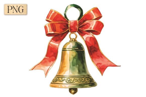 Christmas Bell PNG Clipart 9: Festive Design Asset