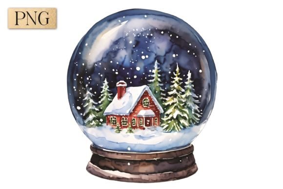 Christmas Eve Snow Globe PNG 5: A Festive Design Essential