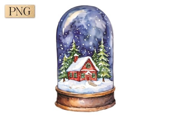 Designing the Perfect Holiday Scene with Christmas Eve Snow Globe PNG 9