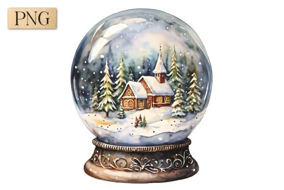 Elevate Designs with Christmas Snow Globe PNG 3