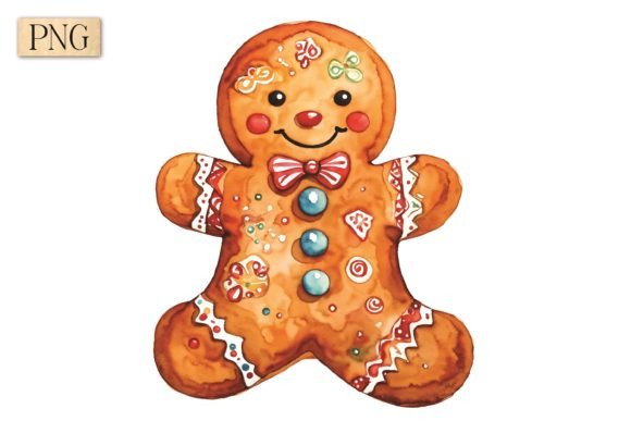 Elevate Holiday Designs with Vintage Gingerbread Art