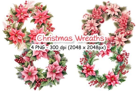 Elevate Holiday Designs with Vintage Wreaths