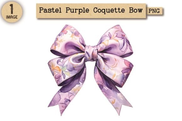 Elevate Your Creative Projects with Pastel Purple Coquette Bow PNG 1