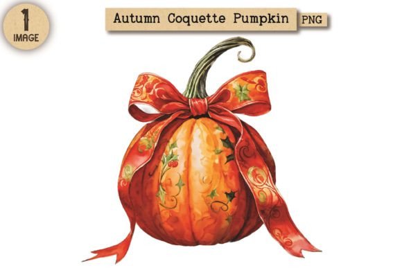 Elevating Autumn Designs with the Coquette Aesthetic: A Deep Dive into Vintage Pumpkin Clipart