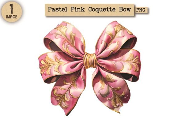 Elevating Your Designs with Pastel Pink Coquette Bow Clipart PNG 44