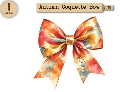 Embrace the Season with Autumn Coquette Bow PNG Clipart 11
