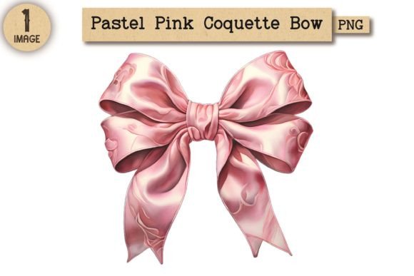 Embracing Soft Elegance: A Guide to Pastel Pink Coquette Bow Clipart PNG 4