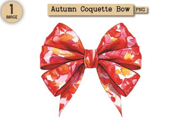 Evaluating Autumn Coquette Bow PNG Clipart 13 for Seasonal Design Projects
