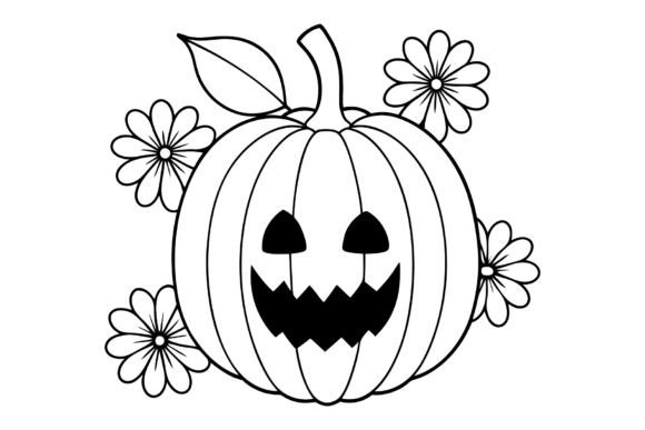 Integrating the Unique Pumpkin with Flower Vector into Your Creative Workflow