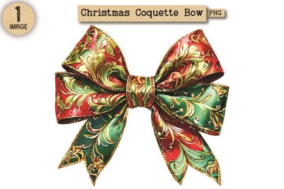 Integrating the Vintage Christmas Coquette Bow PNG 18 into Professional Creative Workflows