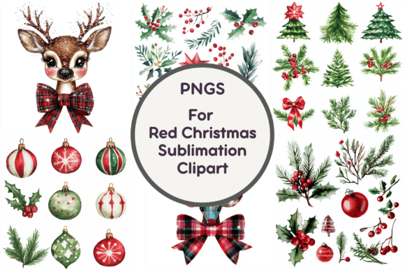 Maximizing Holiday Sales with Red Christmas Sublimation Clipart PNG