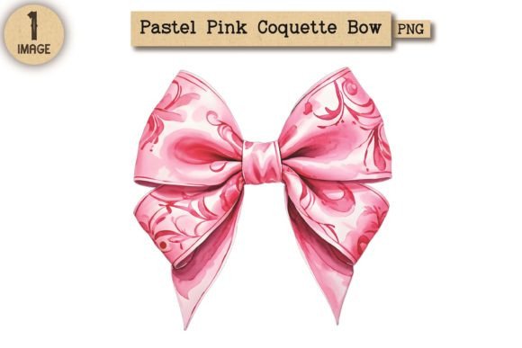 Pastel Pink Coquette Bow Clipart PNG 23: A Design Essential