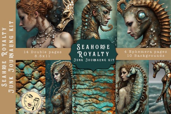 Seahorse Royalty Junk Journaling Kit Review