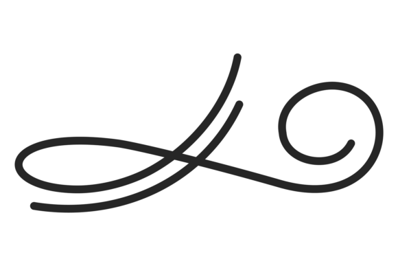 Swirly Line in Retro Calligraphy Style Guide