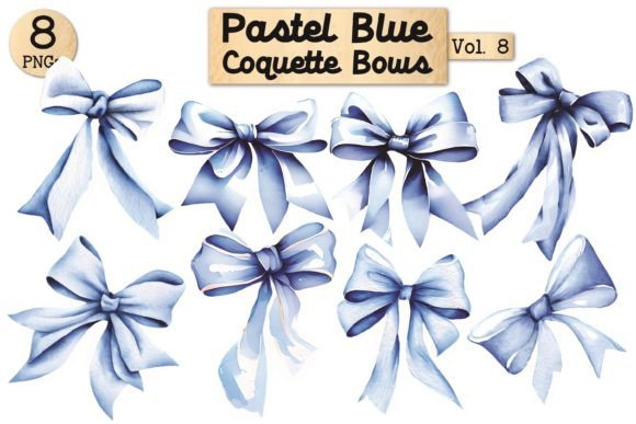 Unlocking the Magic of Pastel Blue Coquette Bows: A Guide to Vol. 8 Digital Art Assets