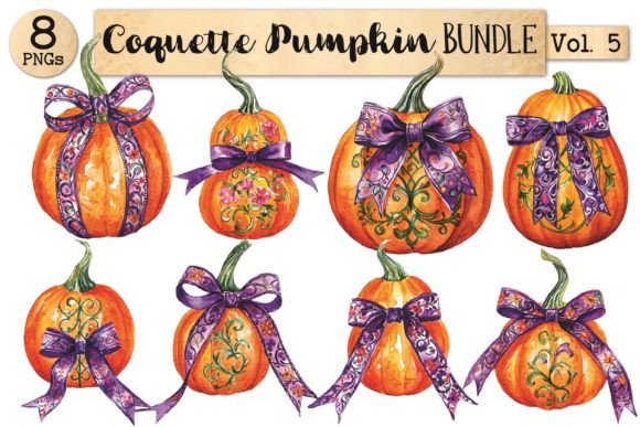 Unveiling the Charm of Coquette Pumpkin Bundle Vol. 5 for Your Autumn Projects