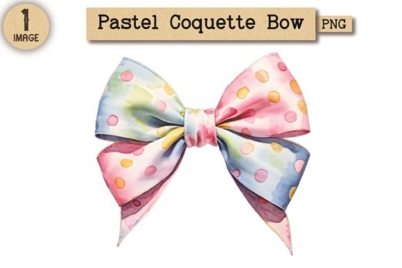 Vintage Pastel Coquette Bow PNG 18: A Design Essential